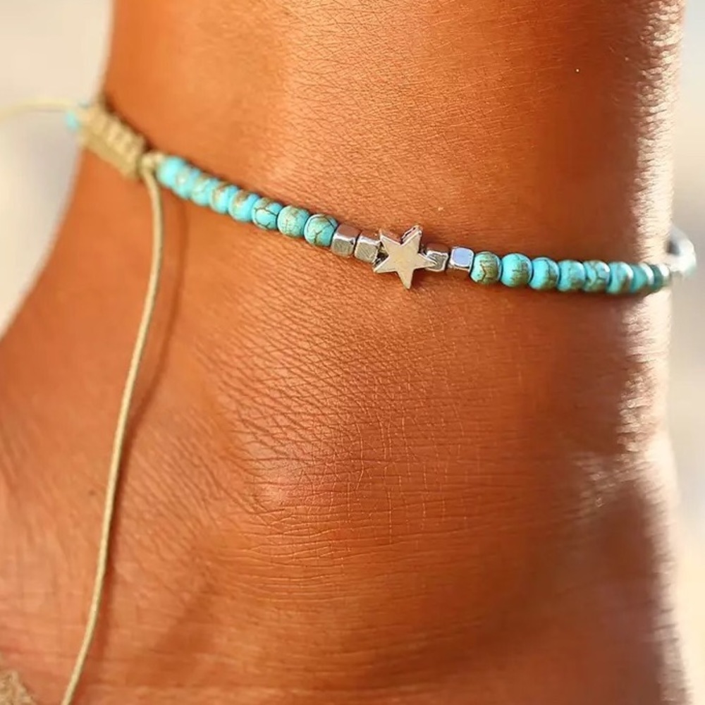 Beads Stars Anklet - Picture 2 of 5